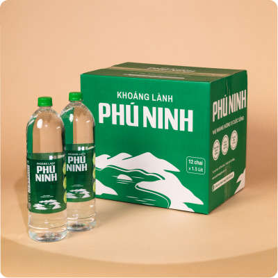 1.5L Phu Ninh Mineral Water ( 12 bottles/per box)