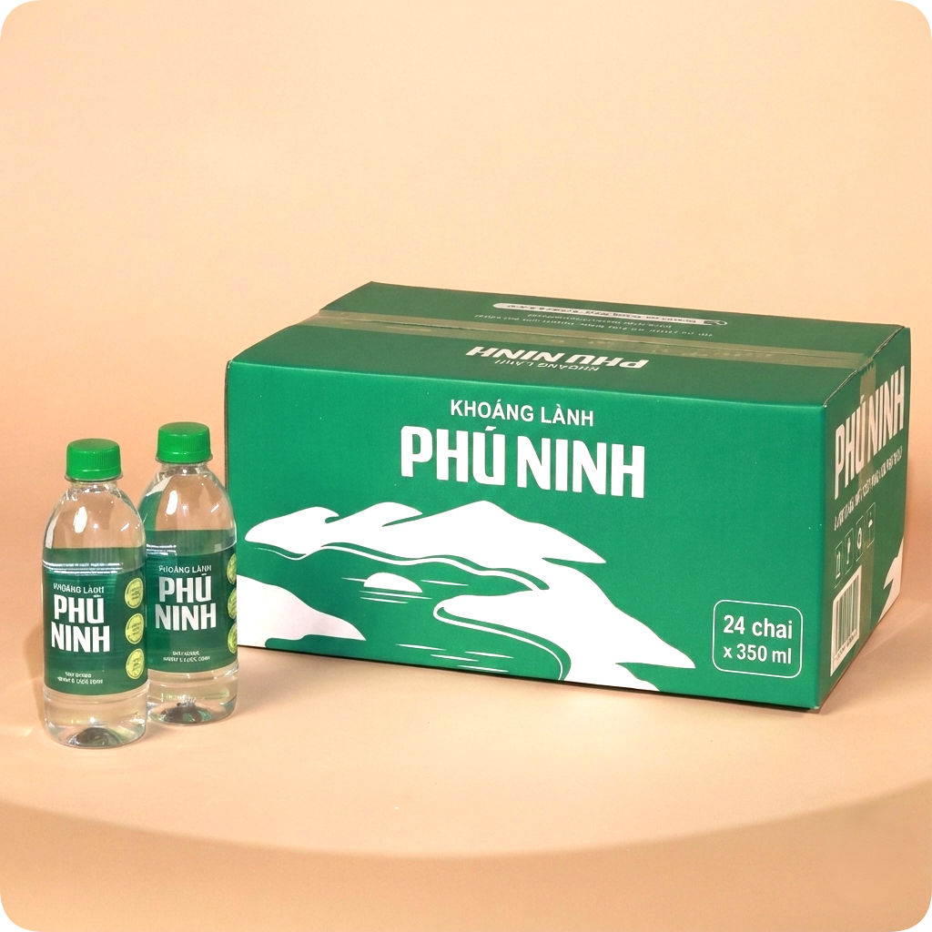 350ml Phu Ninh Mineral Water (24 bottles/per box)